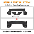 JDM Style Matte Black Rear Trunk Spoiler Wing For Subaru WRX/WRX STI 2015-2021