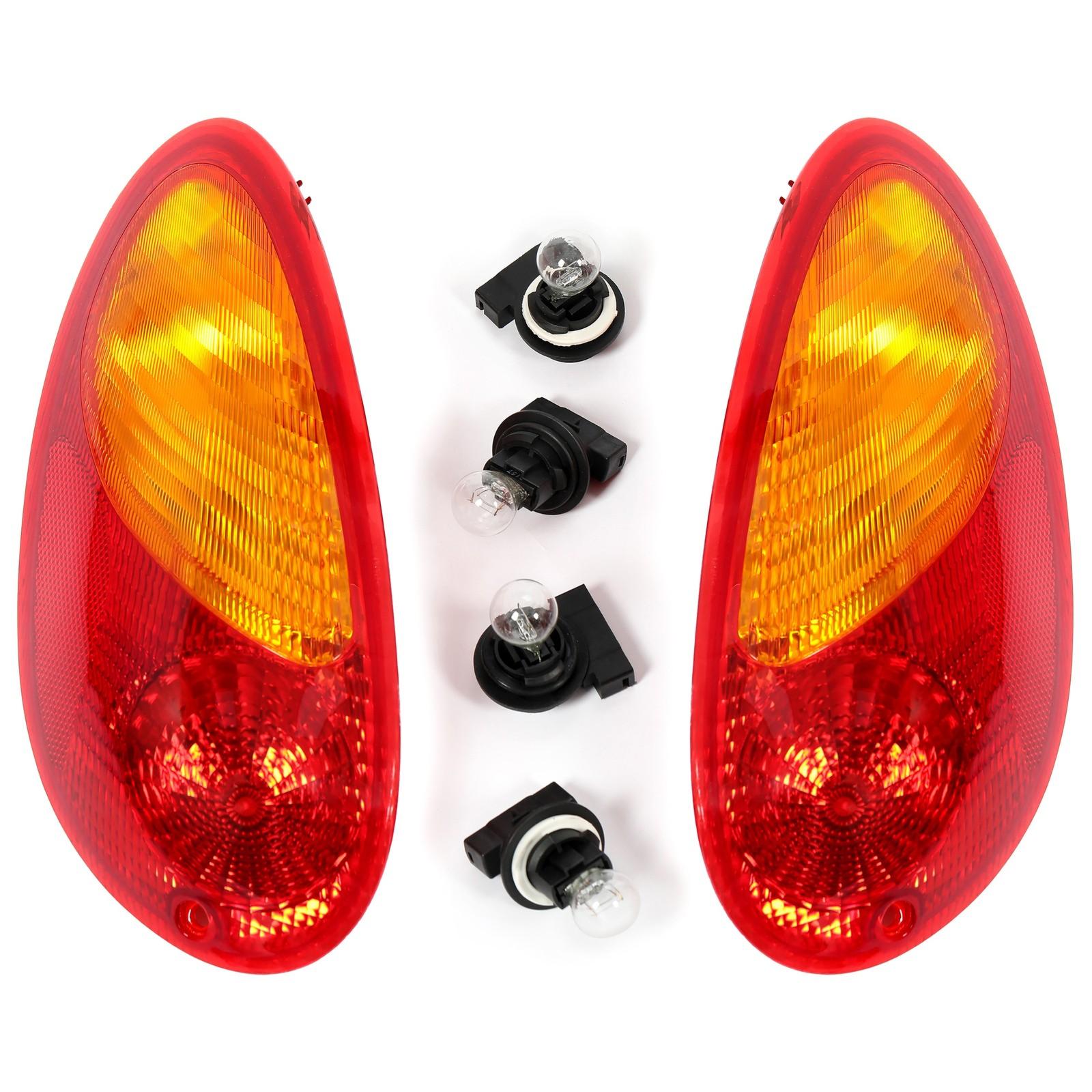 For 2001-2005 Chrysler PT Cruiser Tail Lights Brake Lamps Pair W/Bulb 01 02 03