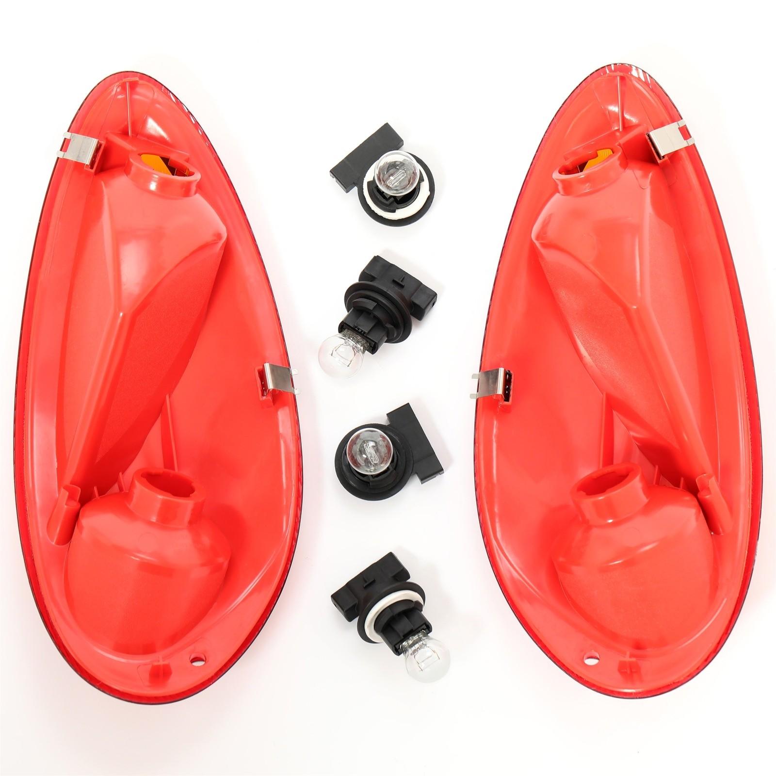 For 2001-2005 Chrysler PT Cruiser Tail Lights Brake Lamps Pair W/Bulb 01 02 03