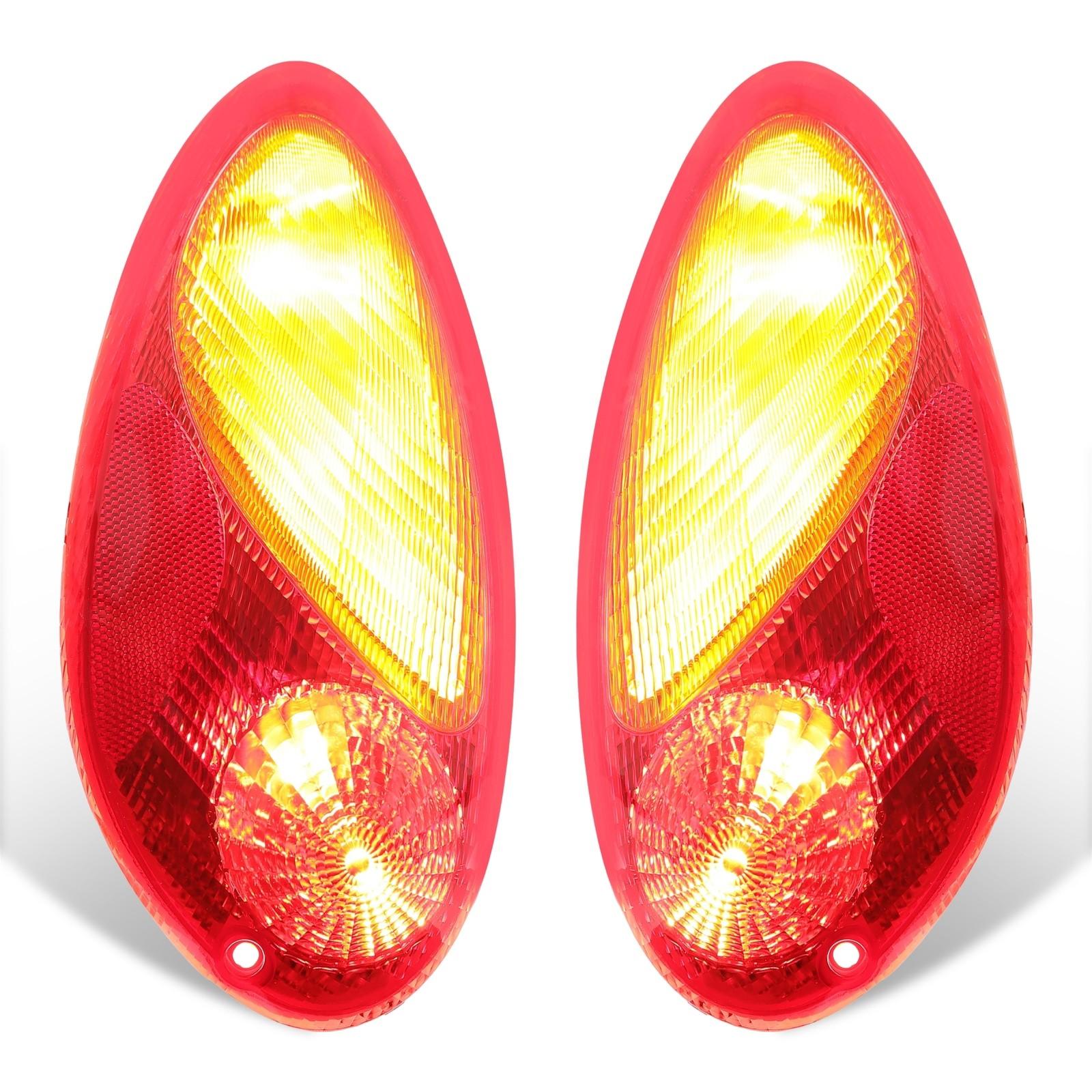 For 2001-2005 Chrysler PT Cruiser Tail Lights Brake Lamps Pair W/Bulb 01 02 03