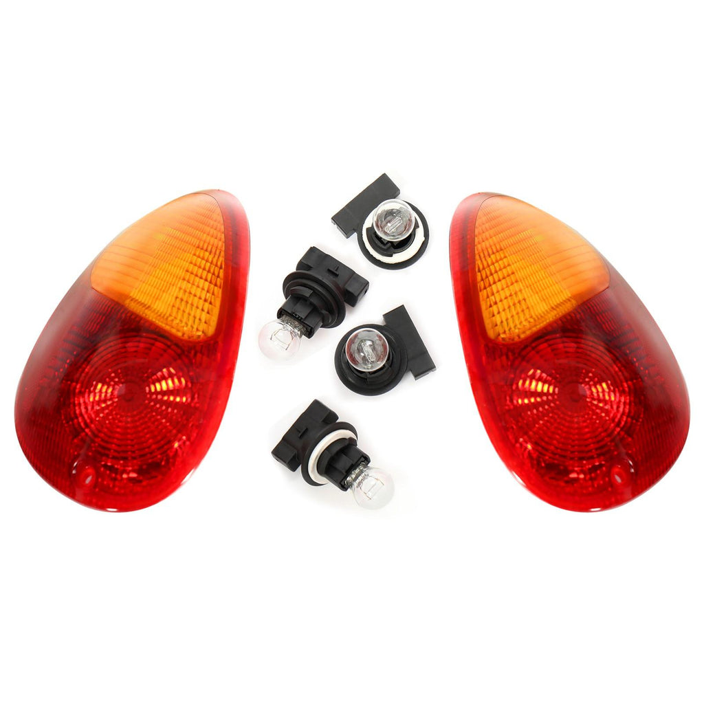For 2001-2005 Chrysler PT Cruiser Tail Lights Brake Lamps Pair W/Bulb 01 02 03