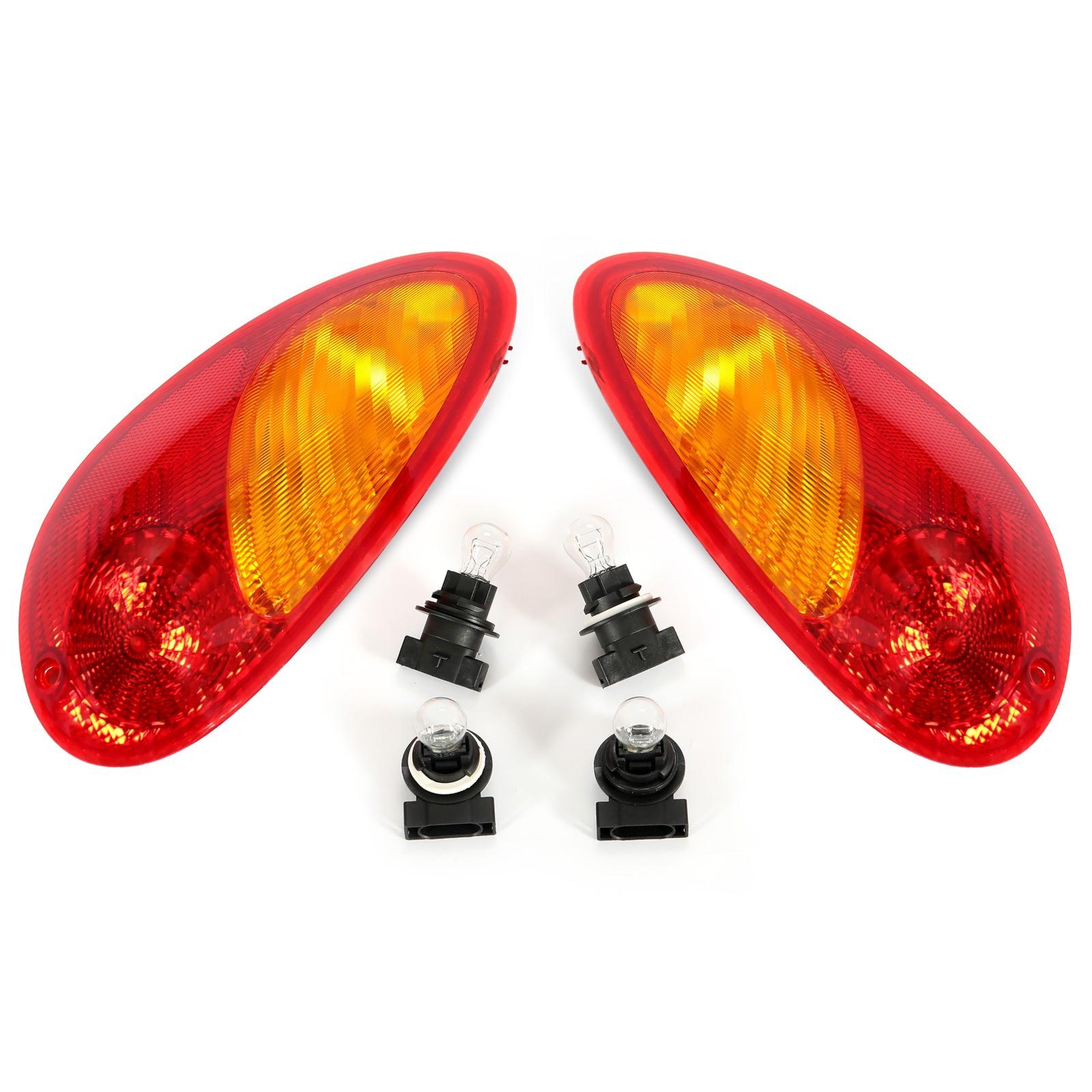 For 2001-2005 Chrysler PT Cruiser Tail Lights Brake Lamps Pair W/Bulb 01 02 03