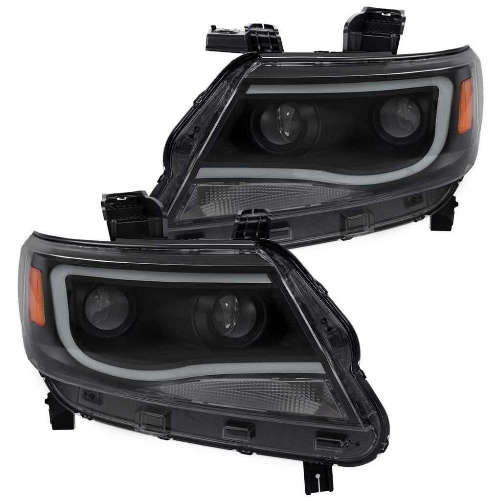 For  Chevy Colorado 2015-2022 LED Tube DRL Dual Projector Headlights Headlamps