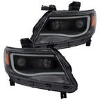 For  Chevy Colorado 2015-2022 LED Tube DRL Dual Projector Headlights Headlamps