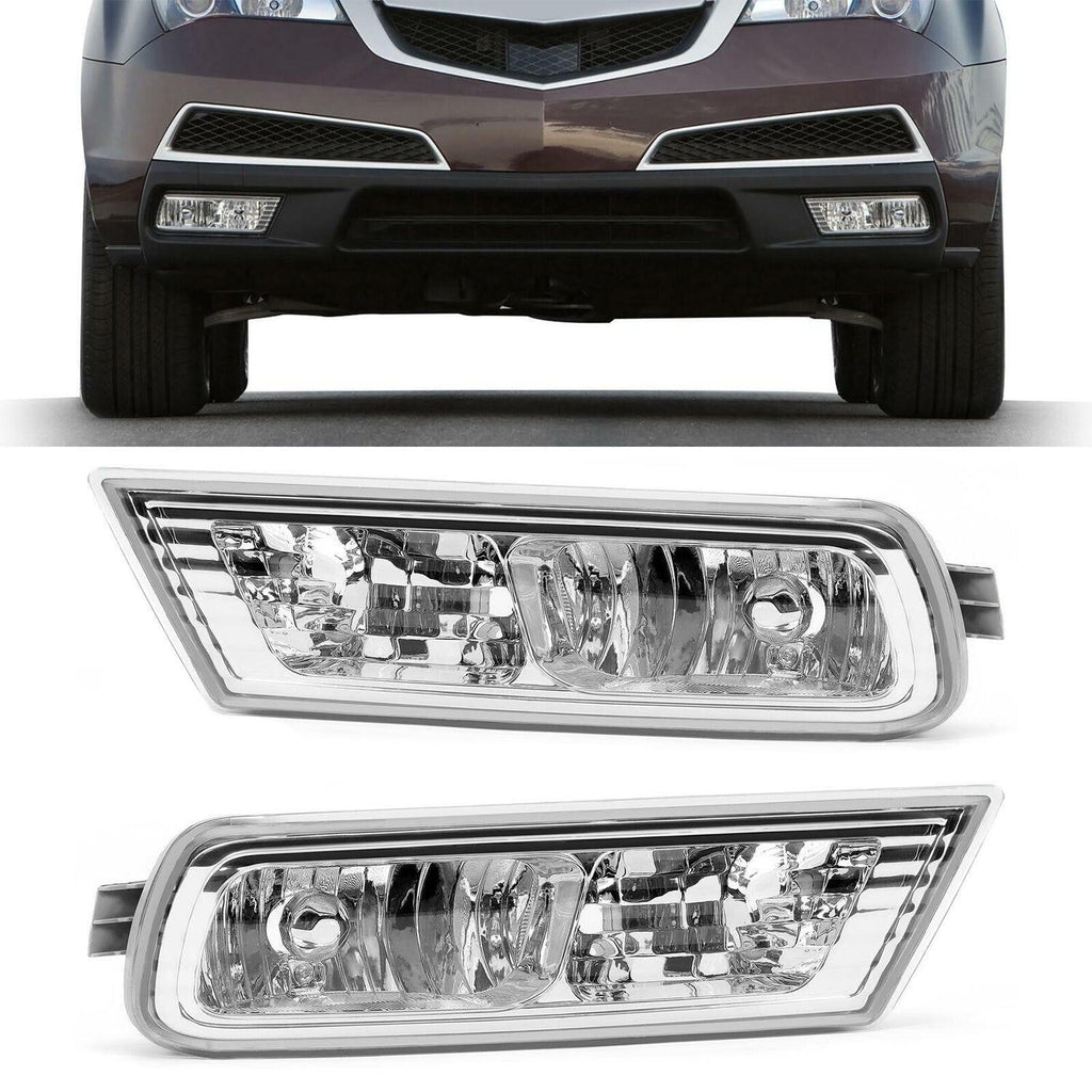 For Acura MDX 2010-2013 Pair Front Bumper Fog  Light Driving Lamp Left & Right