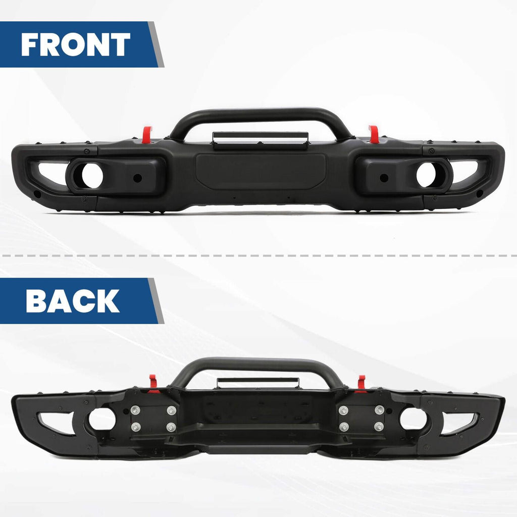 10th Anniversary Front Bumper For 18-24 Jeep Wrangler JL Gladiator W/Mount Plate