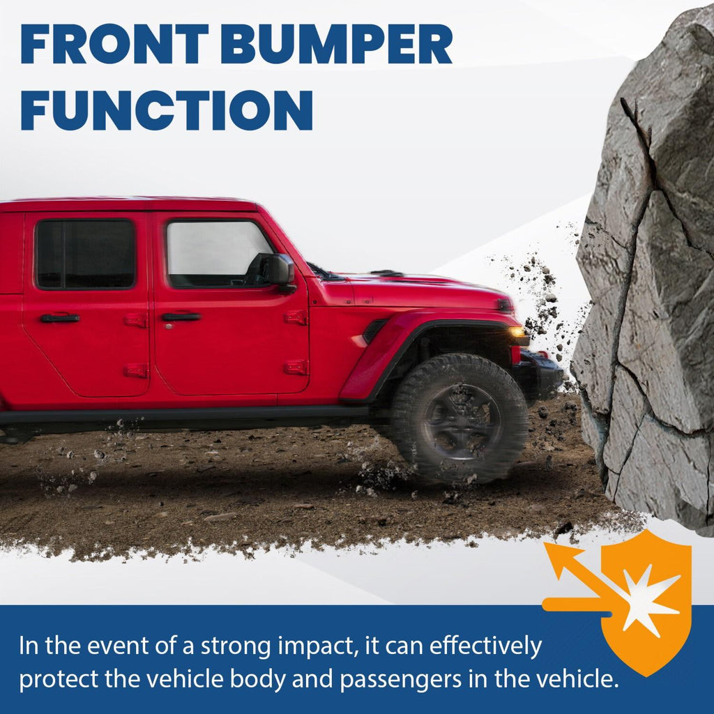 10th Anniversary Front Bumper For 18-24 Jeep Wrangler JL Gladiator W/Mount Plate