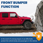 10th Anniversary Front Bumper For 18-24 Jeep Wrangler JL Gladiator W/Mount Plate