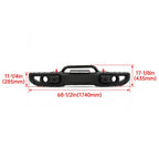 10th Anniversary Front Bumper For 18-24 Jeep Wrangler JL Gladiator W/Mount Plate