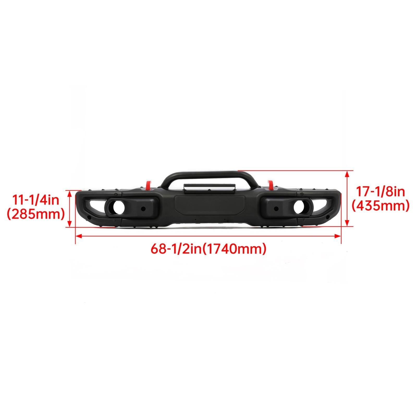 10th Anniversary Front Bumper For 18-24 Jeep Wrangler JL Gladiator W/Mount Plate