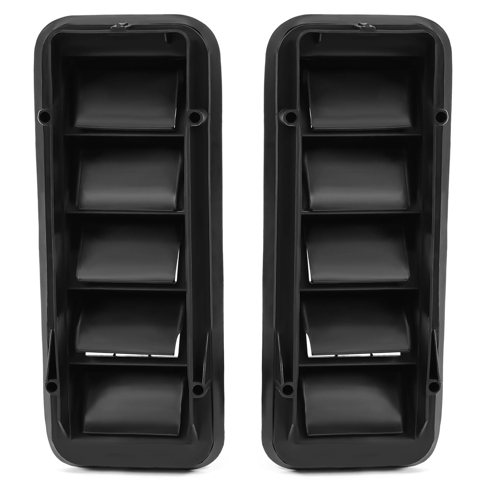 2x Back Panel Cab Air Vent Relief Grille For 1999-22 Chevrolet Silverado Sierra