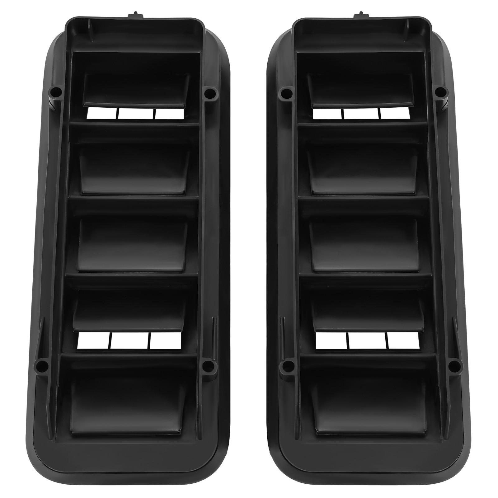 2x Back Panel Cab Air Vent Relief Grille For 1999-22 Chevrolet Silverado Sierra