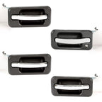 4Pcs Exterior Door Grab Handle Frame Cover Trim For 2003-2009 Hummer H2