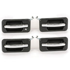 4Pcs Exterior Door Grab Handle Frame Cover Trim For 2003-2009 Hummer H2