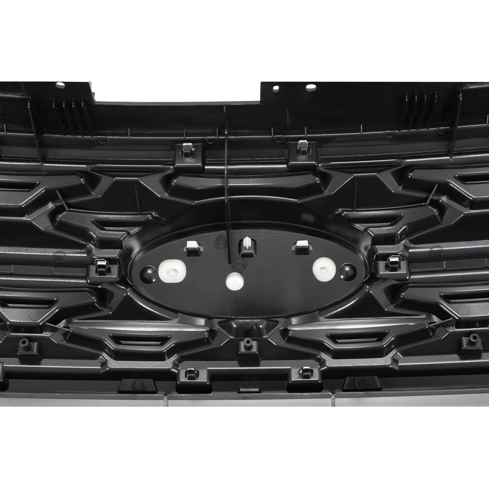 Front Bumper Upper Grille ABS Grill w/Chrome For Ford Explorer XLT 2018 2019
