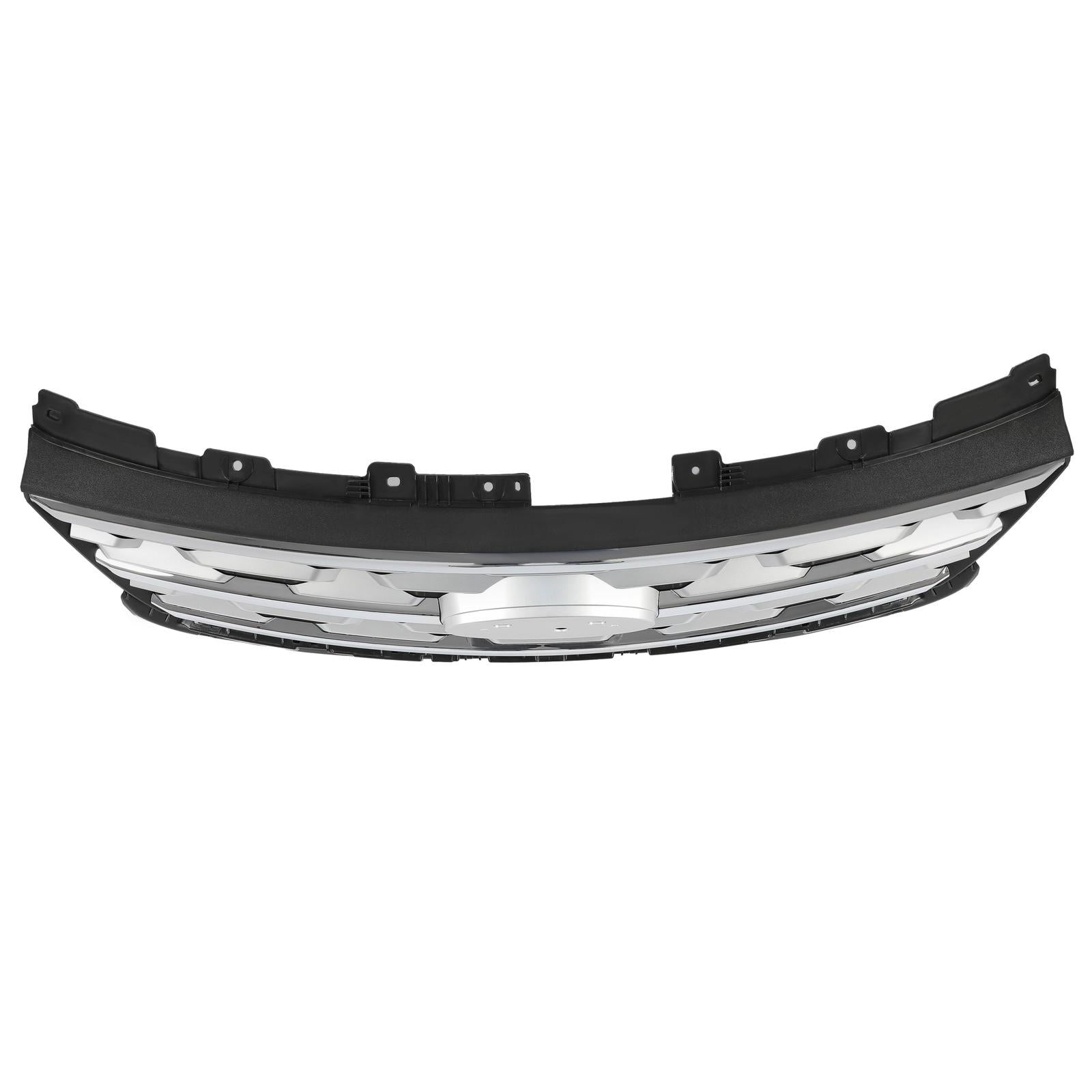 Front Bumper Upper Grille ABS Grill w/Chrome For Ford Explorer XLT 2018 2019