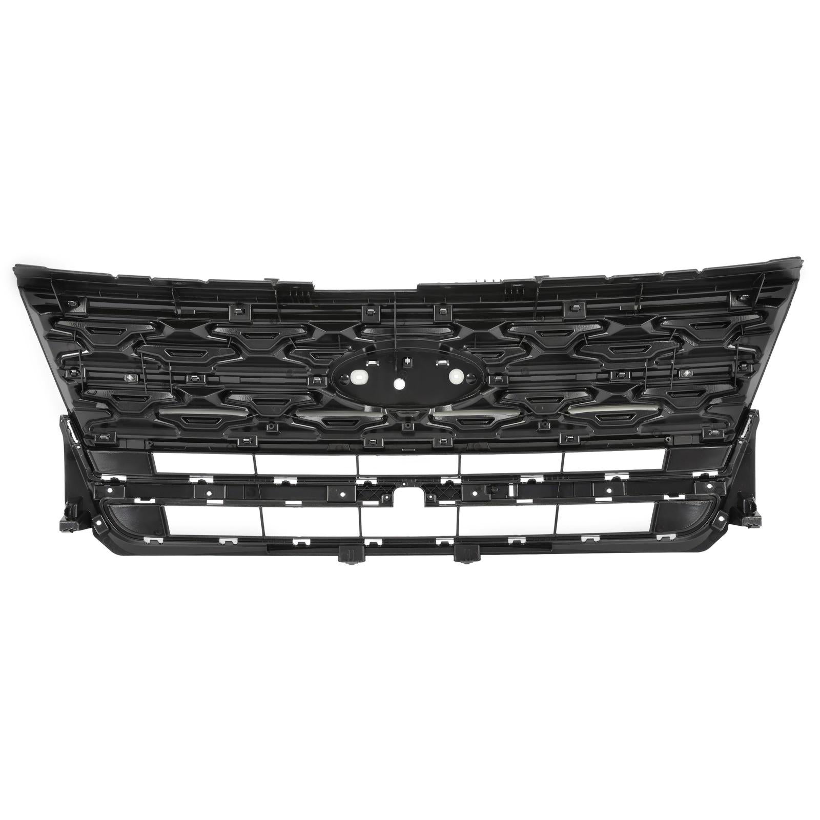 Front Bumper Upper Grille ABS Grill w/Chrome For Ford Explorer XLT 2018 2019