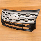 Front Bumper Upper Grille ABS Grill w/Chrome For Ford Explorer XLT 2018 2019