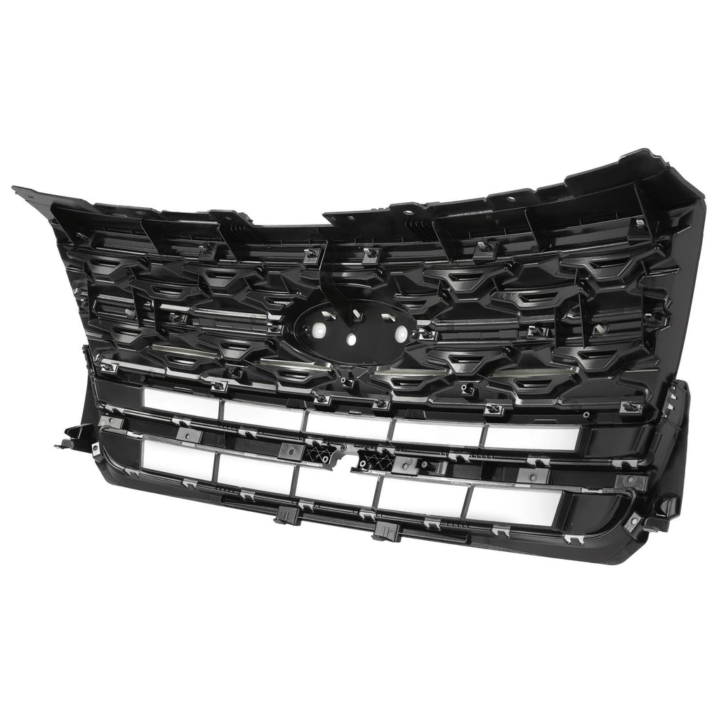 Front Bumper Upper Grille ABS Grill w/Chrome For Ford Explorer XLT 2018 2019