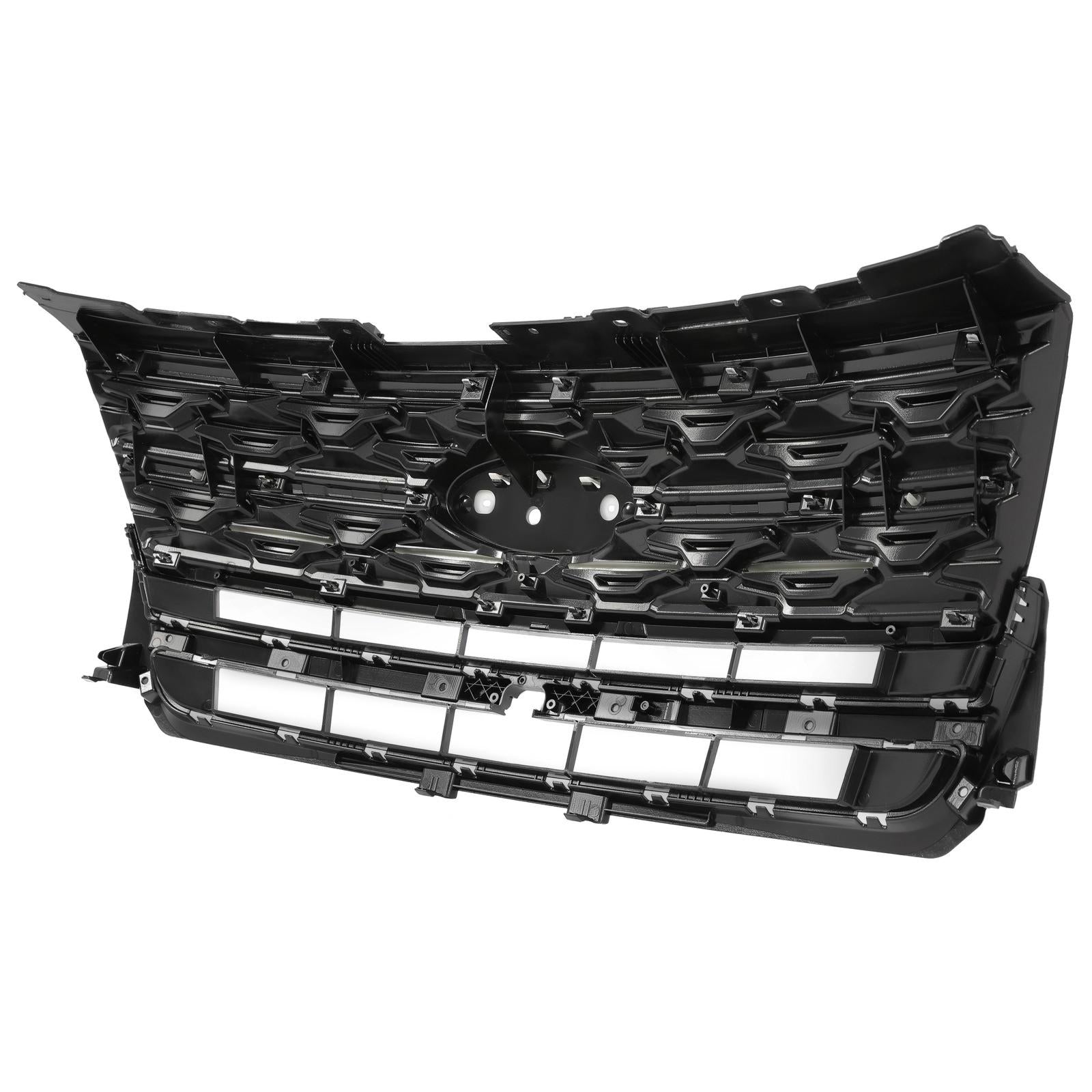 Front Bumper Upper Grille ABS Grill w/Chrome For Ford Explorer XLT 2018 2019