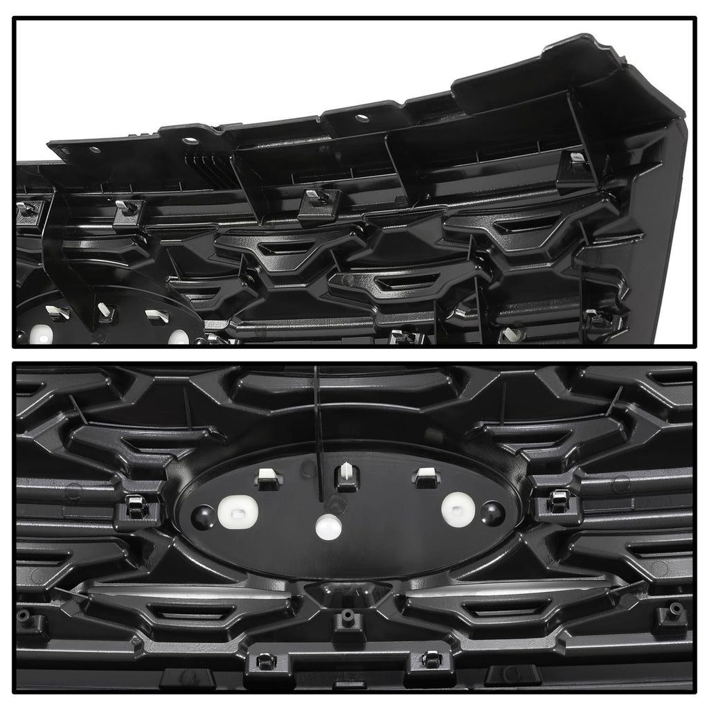 Front Bumper Upper Grille ABS Grill w/Chrome For Ford Explorer XLT 2018 2019