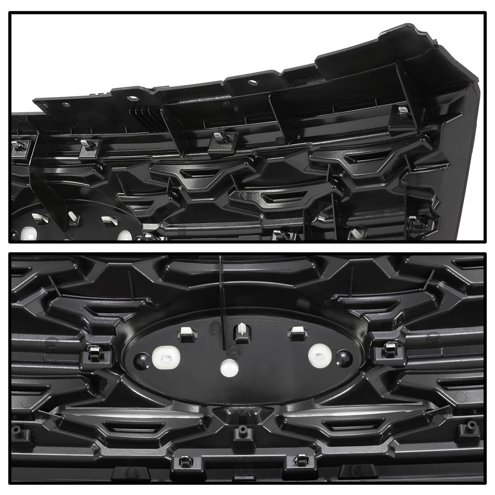 Front Bumper Upper Grille ABS Grill w/Chrome For Ford Explorer XLT 2018 2019
