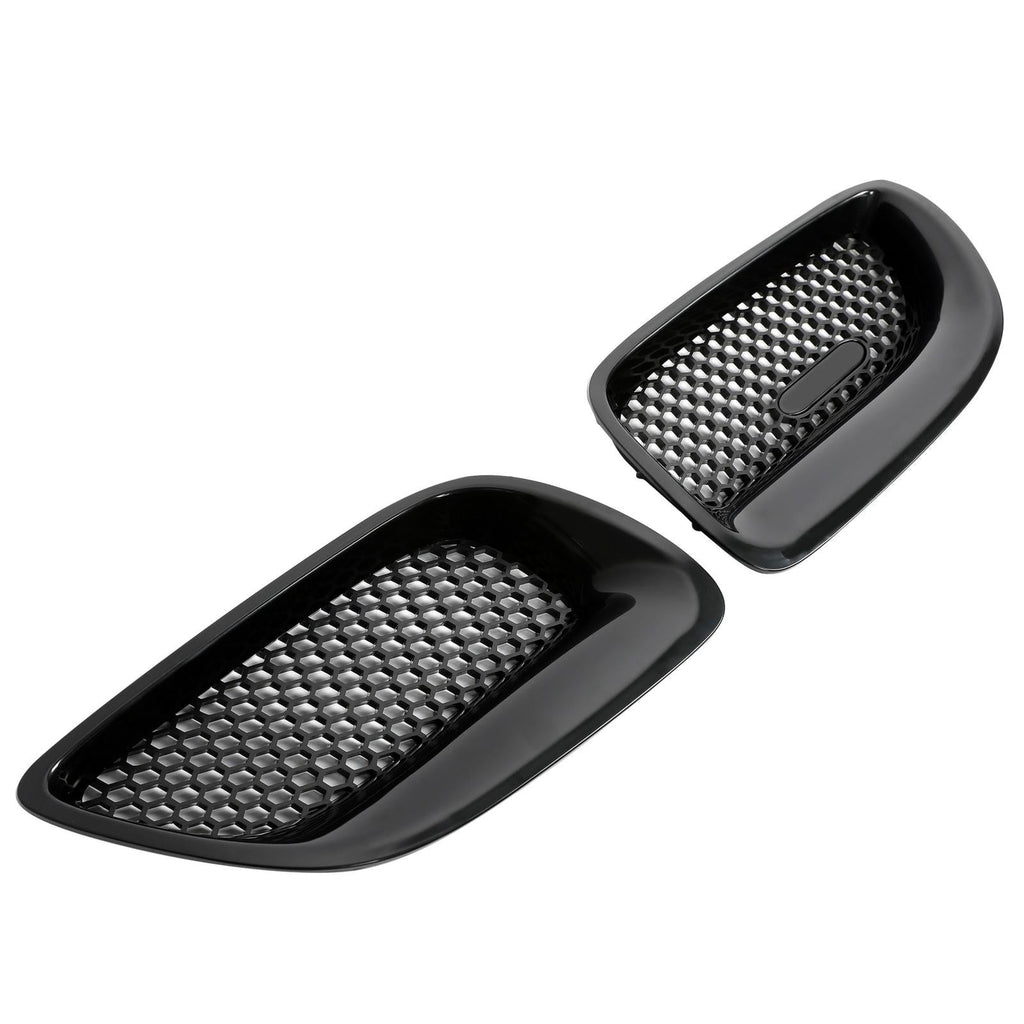 Pair Front Kidney Grill Grille Insert ABS LH+RH For Pontiac GTO 2004 2005 2006
