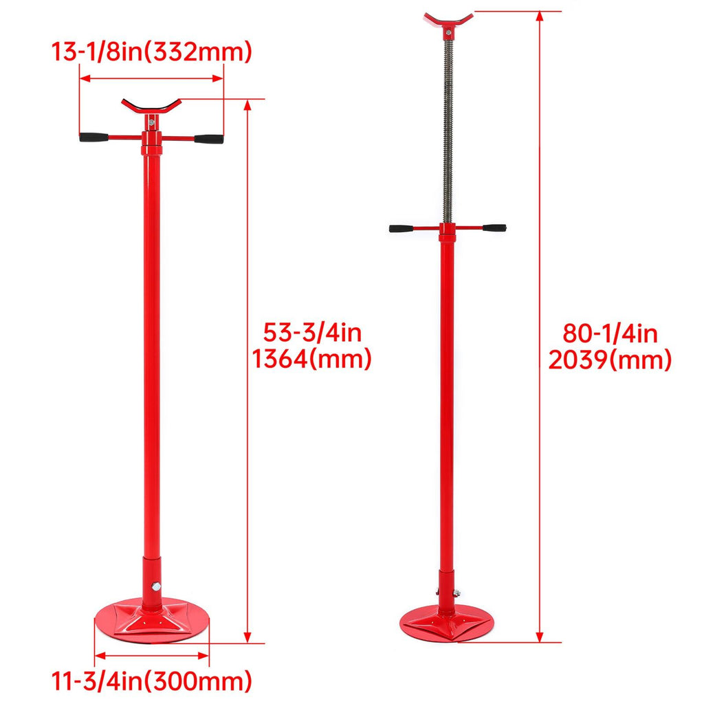 Steel Under Hoist Lift Jack 1000lbs Car Support adjustable Jack Stand Red