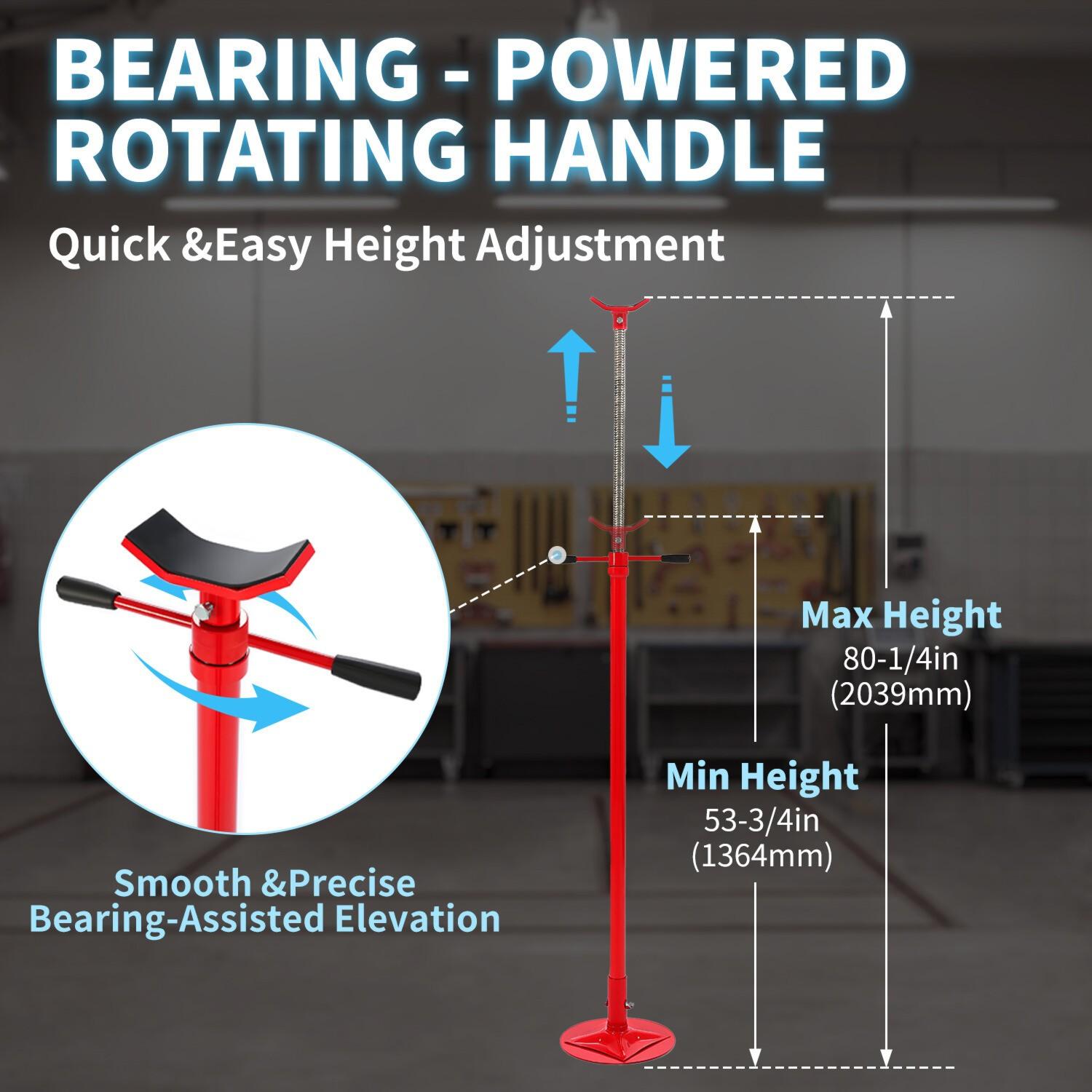 Steel Under Hoist Lift Jack 1000lbs Car Support adjustable Jack Stand Red