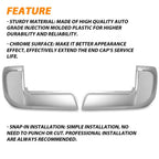 Bumper End Caps For Toyota Tacoma 2016-2023 Set of 2 Rear LH and RH Chrome