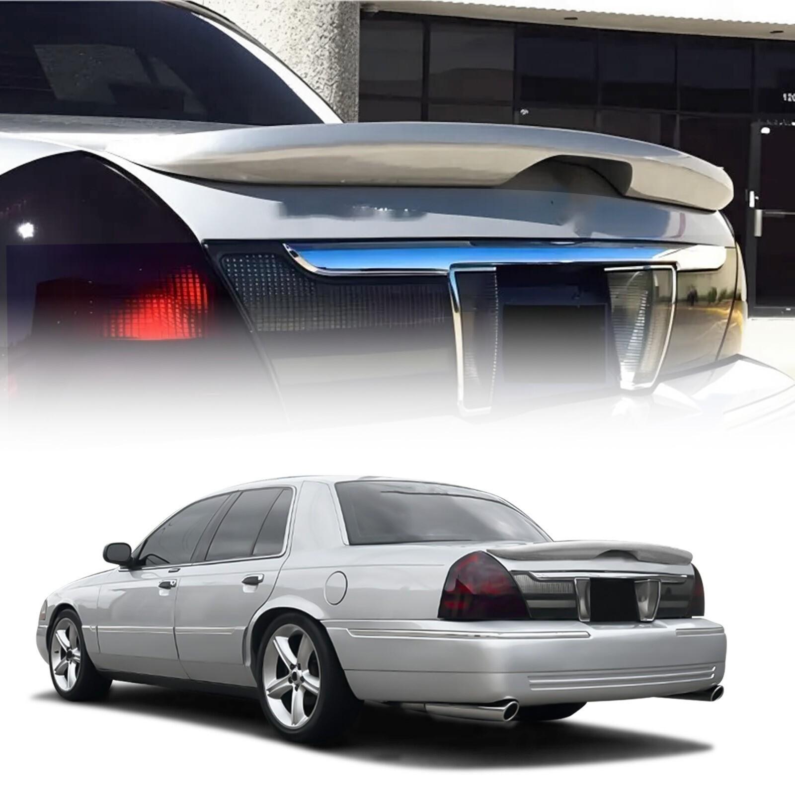 For Ford Crown Victoria 1998-2008 4Door Gray Rear Trunk Spoiler Wing Lip Painted