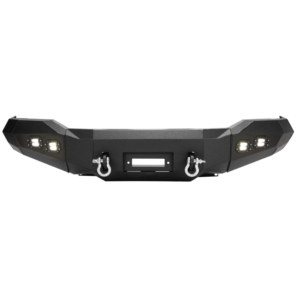 Front Bumper Winch Ready w/D Rings & Lights For Toyota Tundra 2007-2013