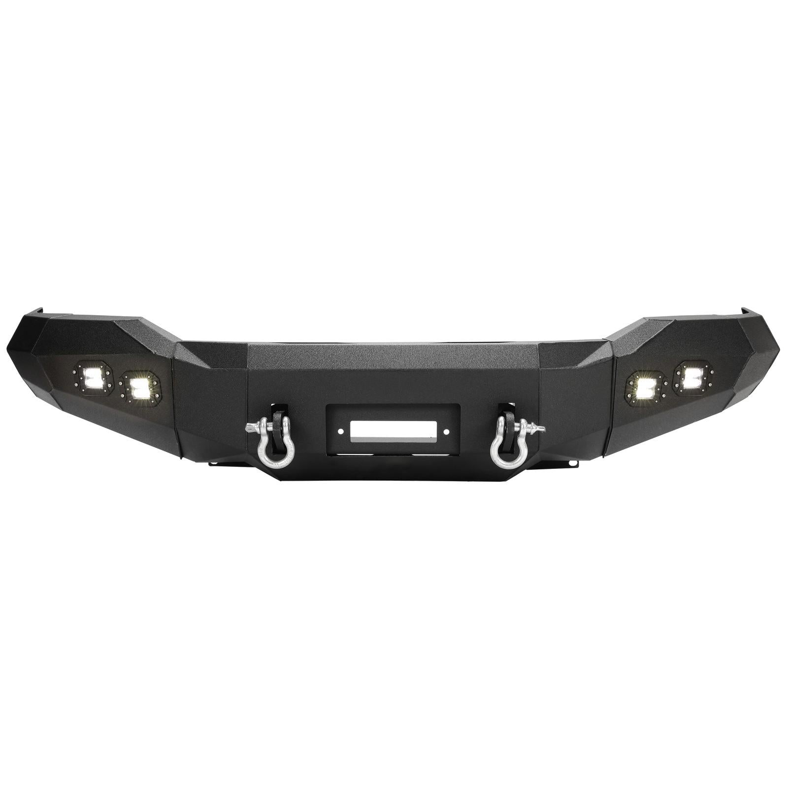 Front Bumper Winch Ready w/D Rings & Lights For Toyota Tundra 2007-2013