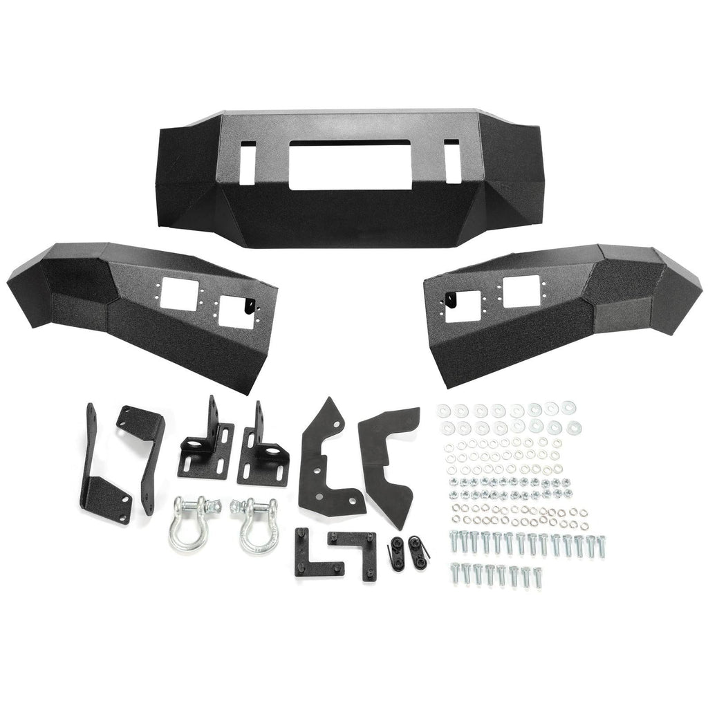 Front Bumper Winch Ready w/D Rings & Lights For Toyota Tundra 2007-2013
