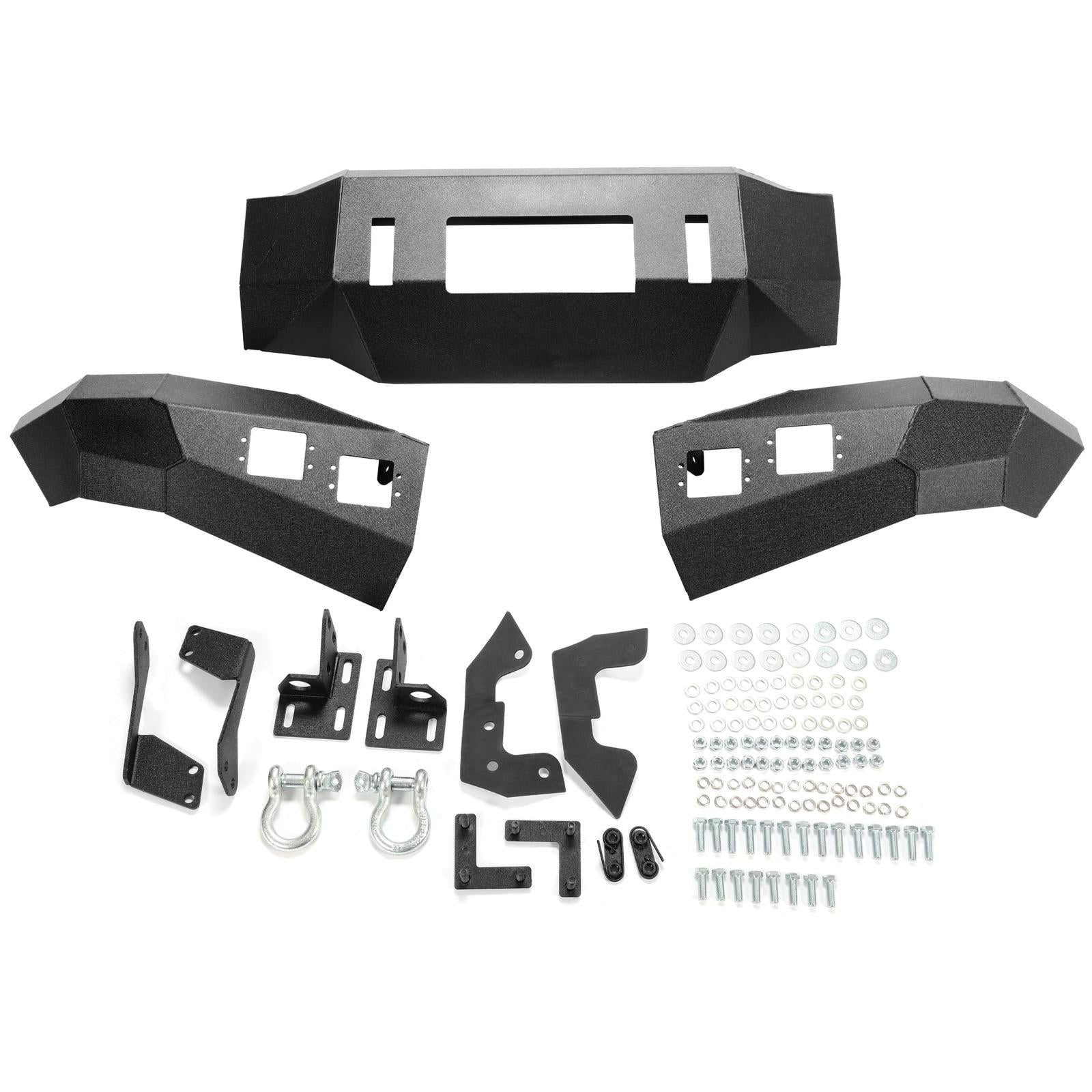 Front Bumper Winch Ready w/D Rings & Lights For Toyota Tundra 2007-2013