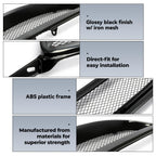 GLOSS BLACK BUMPER GRILL MESH GRILLE FOR TOYOTA COROLLA 2003-2007 2004 2005 2006