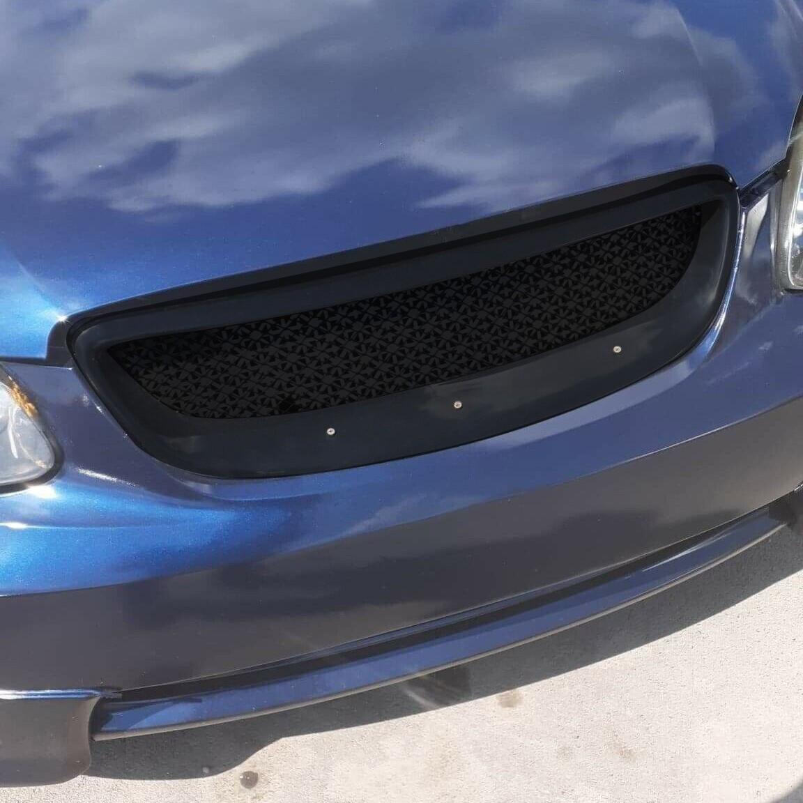 GLOSS BLACK BUMPER GRILL MESH GRILLE FOR TOYOTA COROLLA 2003-2007 2004 2005 2006