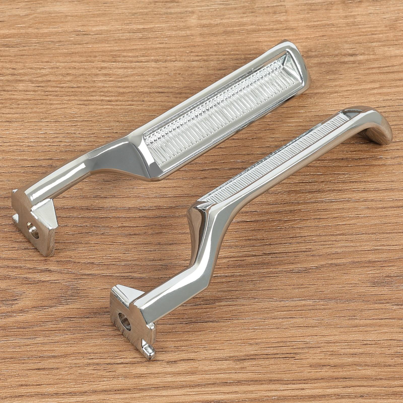 Silver Metal Inside Door Handles LH RH For Ford F150 F250 F350 Bronco 87-96