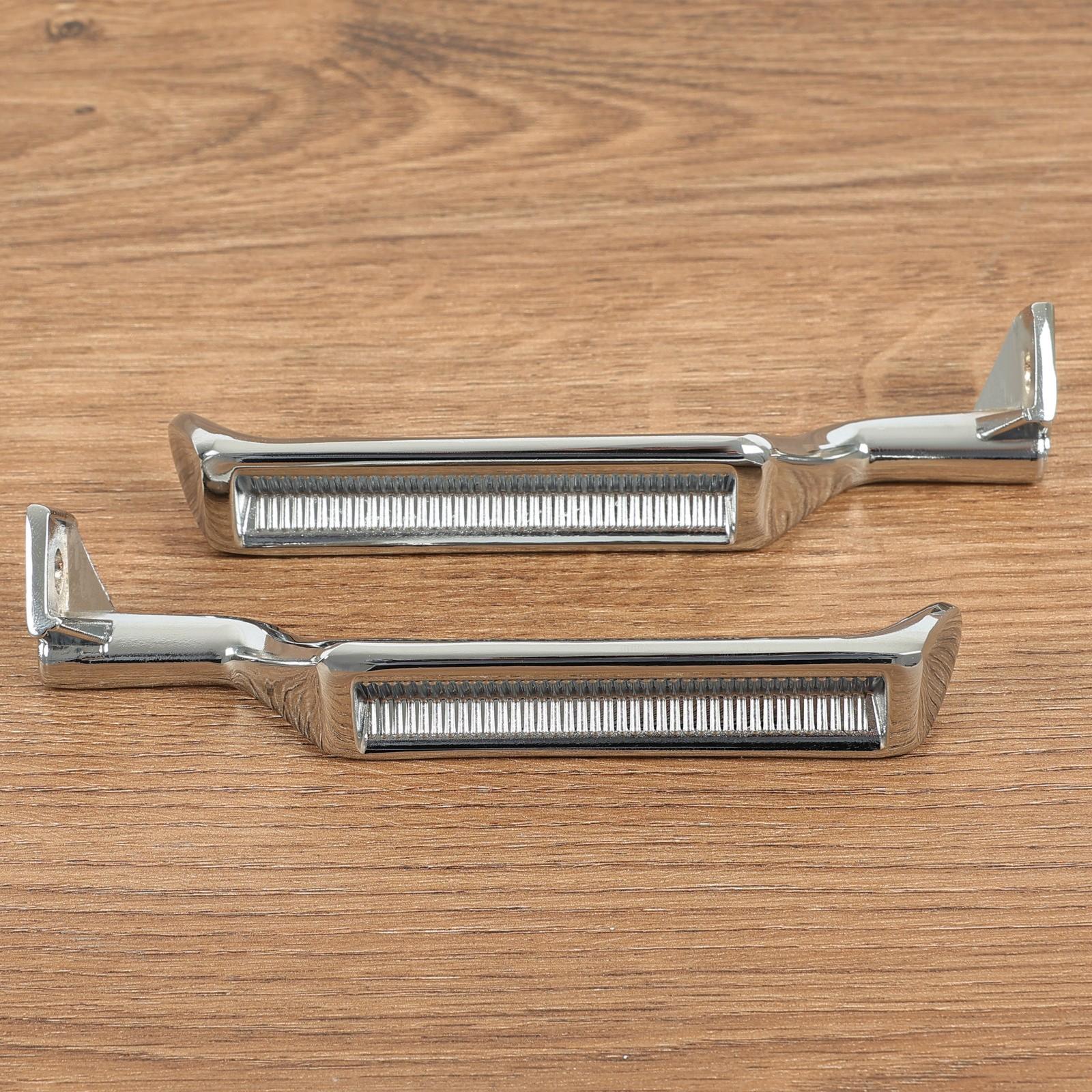 Silver Metal Inside Door Handles LH RH For Ford F150 F250 F350 Bronco 87-96
