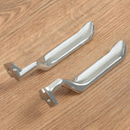 Silver Metal Inside Door Handles LH RH For Ford F150 F250 F350 Bronco 87-96