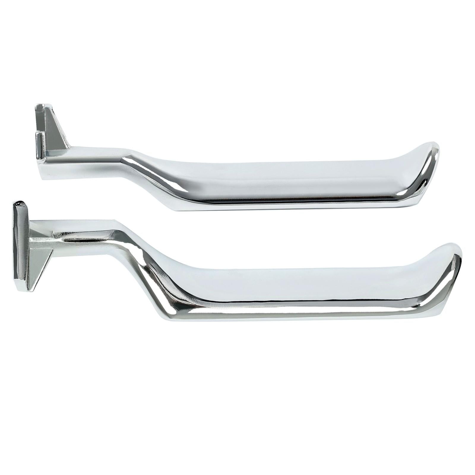 Silver Metal Inside Door Handles LH RH For Ford F150 F250 F350 Bronco 87-96