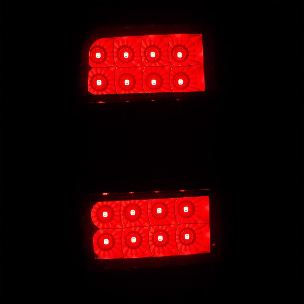 For Ford Ranger 2001-2011 Black Housing Smoke Lens Tail Lights LED C Light Bar