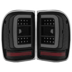 For Ford Ranger 2001-2011 Black Housing Smoke Lens Tail Lights LED C Light Bar