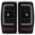 For Ford Ranger 2001-2011 Black Housing Smoke Lens Tail Lights LED C Light Bar