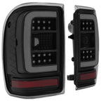 For Ford Ranger 2001-2011 Black Housing Smoke Lens Tail Lights LED C Light Bar