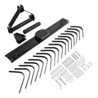 Cat 0 Tractor Hookup 3 Point Landscape Rake 50 Inch Black Grass Comb Garden Tools