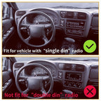 Black Dash Trim Bezel Fit For 1998 2004 Blazer Jimmy Sonoma S10 Bravada