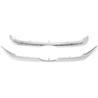 Front Upper Center Grille Trim Grill Chrome Set for 2011-2014 Ford Edge 2 Pcs