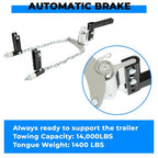 1 X 36 Inch Trailer Door Zinc Cam Bar Lock Kit Hinged Hasp Latch Handle