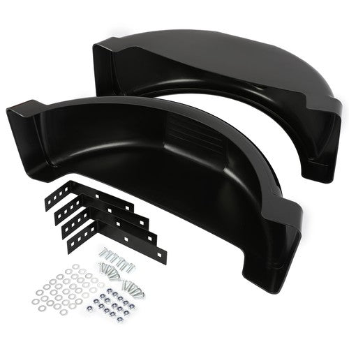 Single Axle Trailer Fenders Top Step for 13in Wheels Tires Skirt Boat Set Of 2